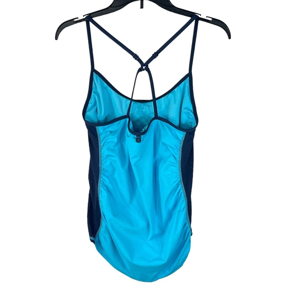 Anne Cole Locker Large Swim Racerback Tankini Top Adjustable Crossback Straps - Picture 3 of 8